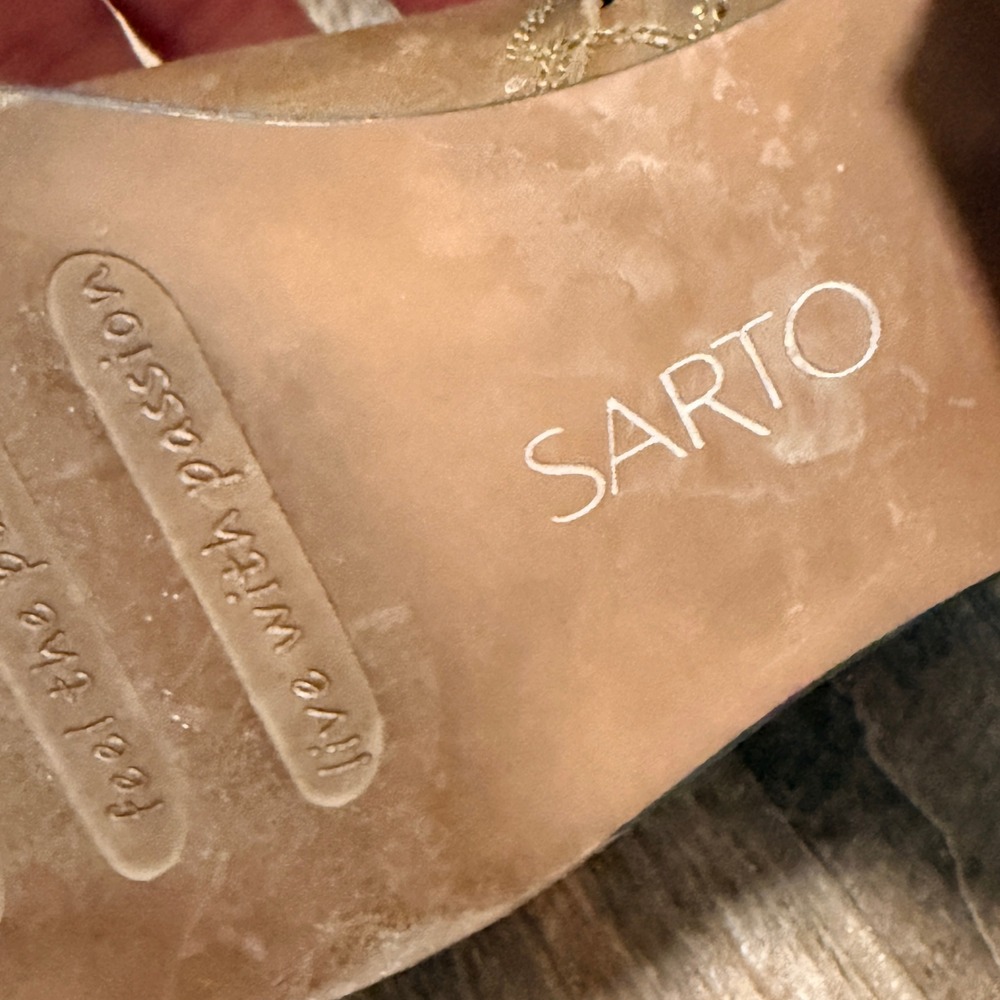 Sarto Franco Sarto Womens Nemi Leather Ankle Booties, Saddle Brown,7.5M - Picture 11 of 12